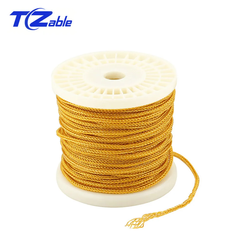 

3.5mm 4.4mm 2.5mm 8Core HiFi Earphone Upgrade Cable Copper Silver Braided Wire Audio Jack AUX Cable DIY Stereo Speaker Cord 50M