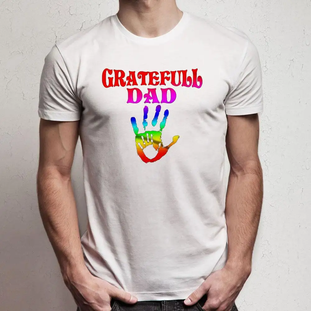 Мужская футболка с надписью Dad Good Hand Gratefull | одежда