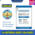 100% Оригинальный аккумулятор LOSONCOER BX40 BX41 1400 мАч для Motorola MOTO RAZR 2 RAZR2 U9 V8 Z8 RIZR ZN50 V9 V9M