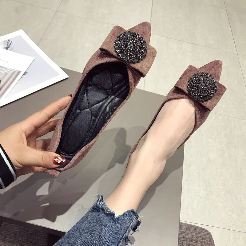 Новый 2021 модные туфли на плоской подошве Женские лодочки элегантные женские с