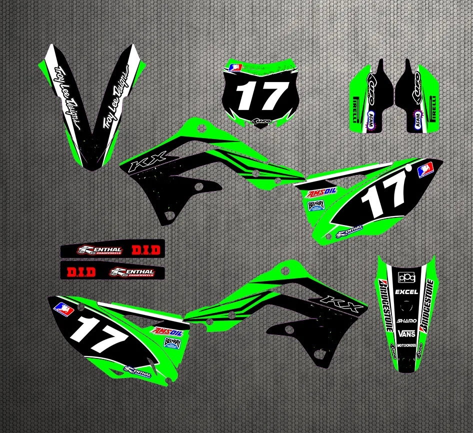 Наклейки для мотокросса KXF 450 3M наклейки графические наборы Kawasaki KXF450 KX450F 2012 2013 2014