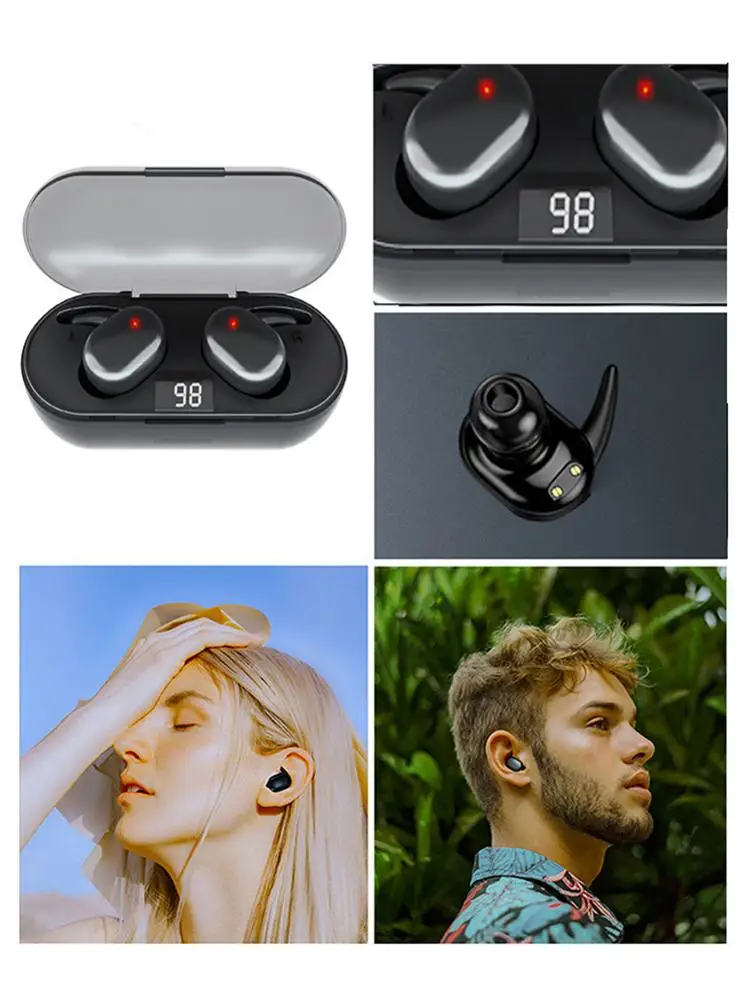 

Original Q2 Wireless Bluetooth TWS BT5.0 Headset AI Control Stereo Sports Headset Noise Canceling Headset With Microphone