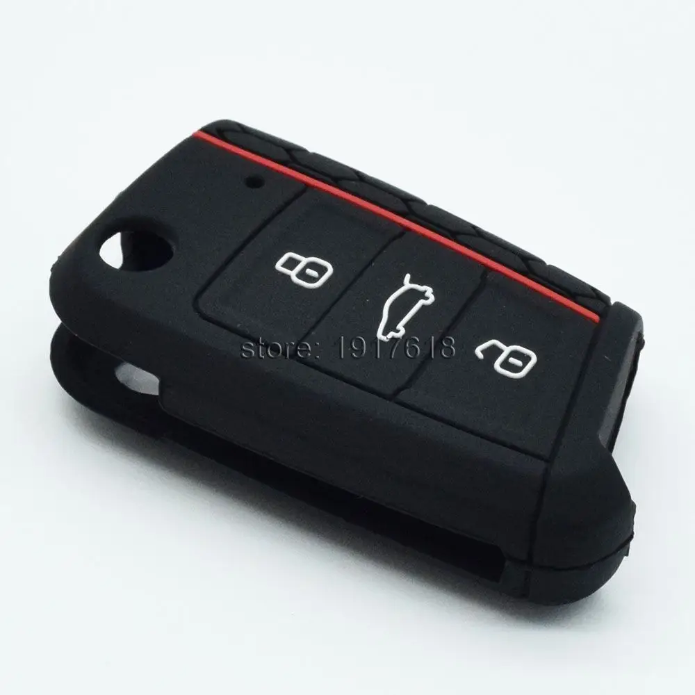 Силиконовый чехол для ключей от машины VW Golf 7 MK7 новые поло Skoda Octiva A7 сиденье 3