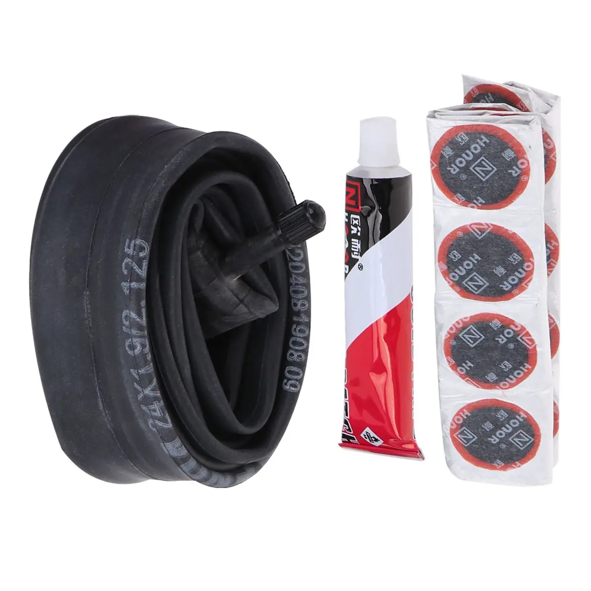 1 Set Bike Tire Repair Tool Durable Rubber American Valve Glue Inner Tube Pierce Pad for Bicycle | Спорт и развлечения