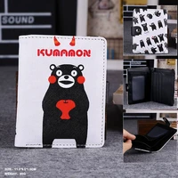 japanese mascot kumamon short wallet boys and girls button purse