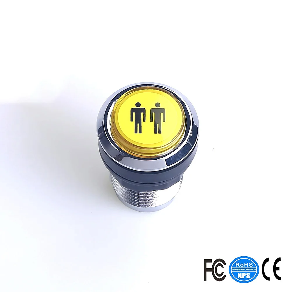 4 светодиодный т. Кнопочная кнопка включения в серебряном стиле для Mame Jamma|Игры с