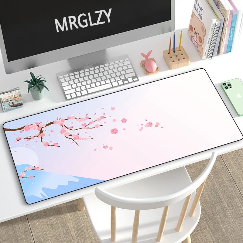 

Chinese Style Plum Blossom Gaming Accessoroes Ink Painting Mouse Pad Carpet Gamer Large Mechanical Keyboard Mousepads Desk Mat