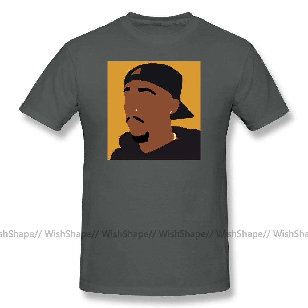 Tupac 2 Pac Футболка-оранжевая 2pac футболка мужская с мультяшным принтом базовые футболки летние с коротким рукавом классические Забавные футболки размера плюс