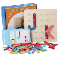 alphabet letters puzzle toys children baby wooden puzzle educational babies language early learning toy set for infant kids