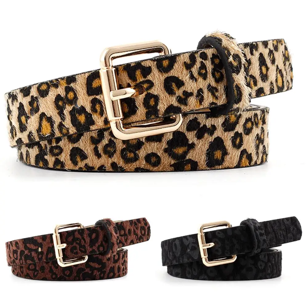Пояс с леопардовым принтом женский модный пояс декоративный ремень из конского