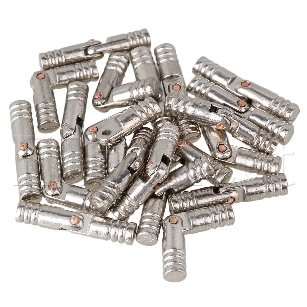 Невидимые скрытые петли для мебели из серебристого цинкового сплава 5x25 мм 20