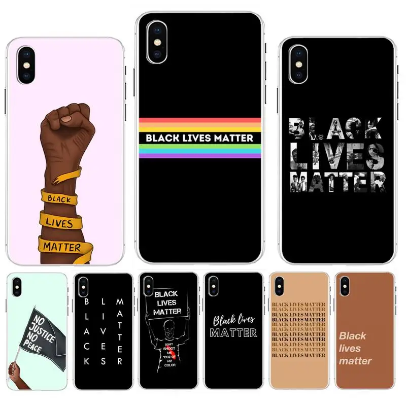 

Babaite Black lives matter BLM black Phone Case Hull for iphone 13 11 pro XS MAX 8 7 6 6S Plus X 5 5S SE XR SE2020