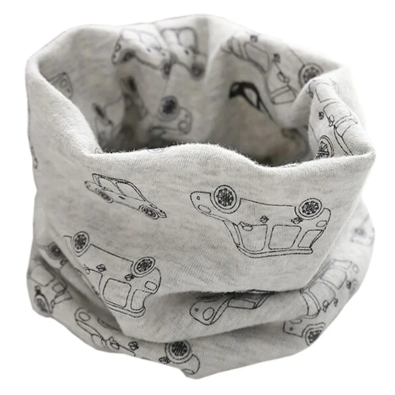 2022 New Spring Children's Cotton Scarf Autumn Winter Baby Bibs Kids Boys Girls Scarves O Ring Collar Bib Burp Cloths | Детская