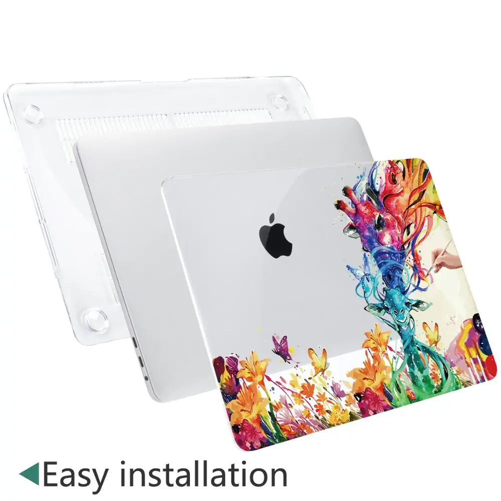 Batianda чехол для MacBook Air 11 13 дюймов A1932 и Pro retina 1" 15" Touch Bar PC ноутбук жесткий корпус Защитная кожа