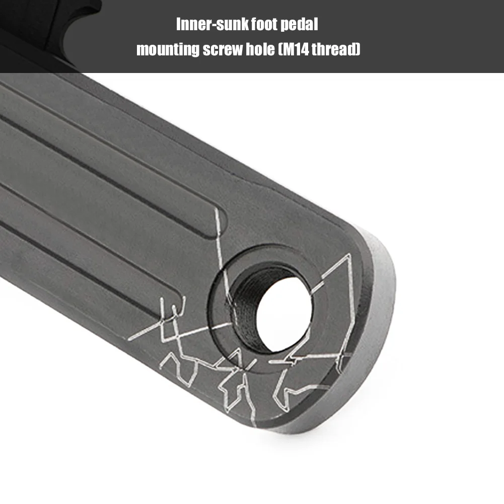 Складной велосипедный коленчатый вал из алюминиевого сплава полый двойной