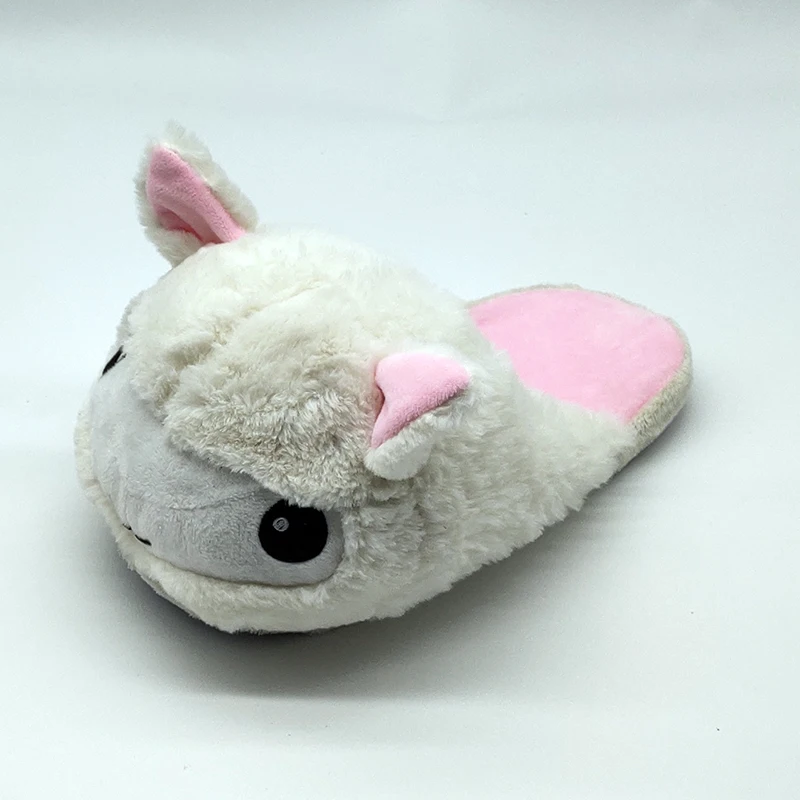 Cute Animal White Cat Indoor Warm Custom Fur Slippers Custom Slippers Home House Slipper Children Men Women Winter