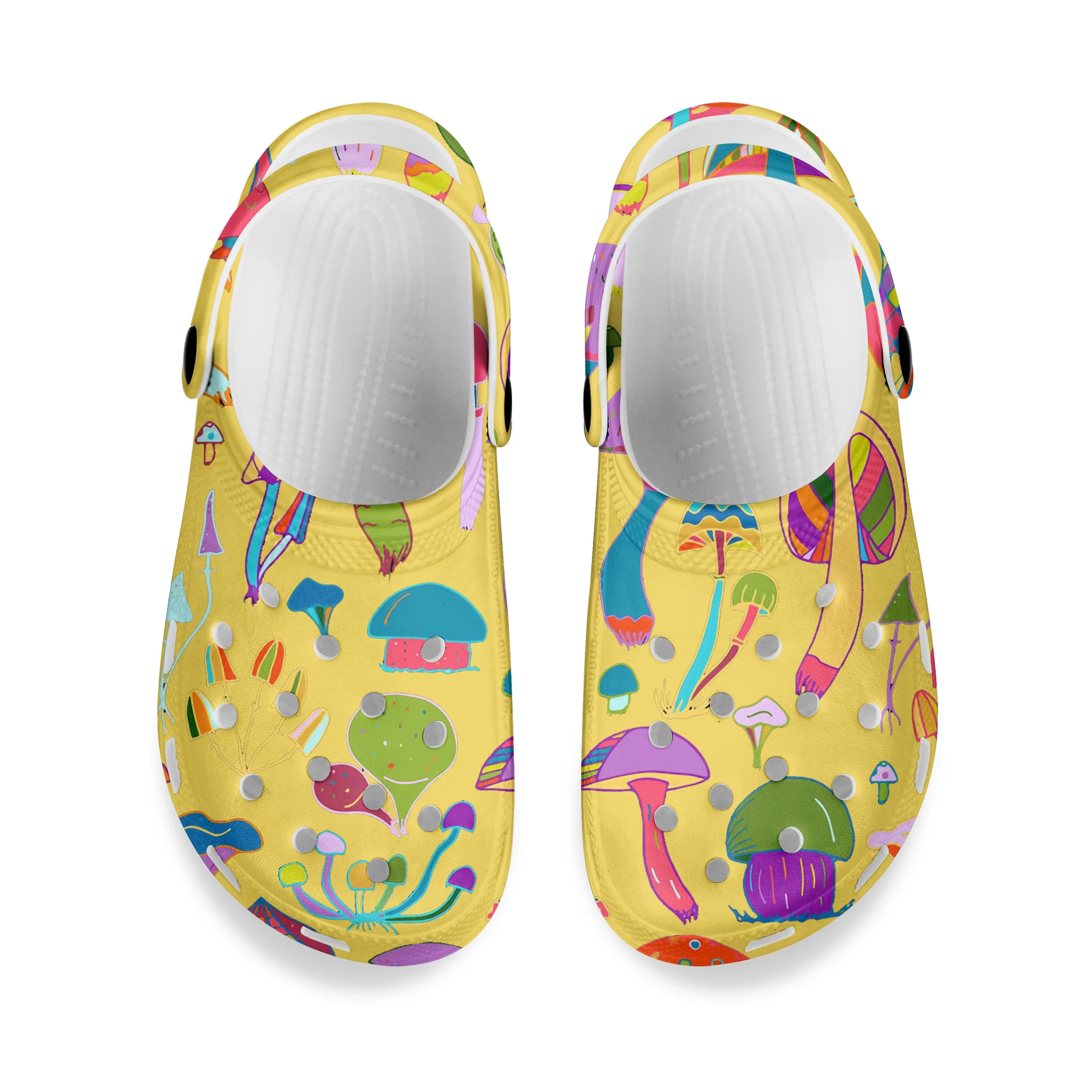 

PHAYON 2021 Summer Women Sandals Cartoon Mushroom Graffiti Breathable Adult Beach Shoes Casual EVA Shoes Flip Flops Wholesale