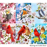 diy diamond painting parrot animal full square round drill rhinestone embroidery cross stitch bird mosaic pictures home decor