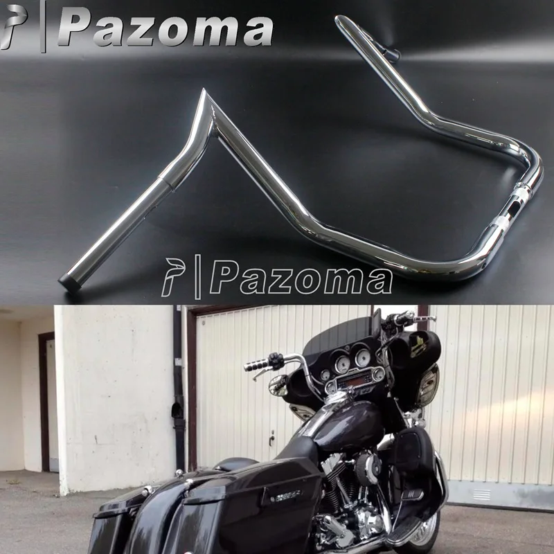 

14" Rise 1-1/4" APE Hanger Handlebar Batwing Fairing Handle Bar 37" Wide Drag Bar For Harley Touring Electra Glide FLH/T 82-20