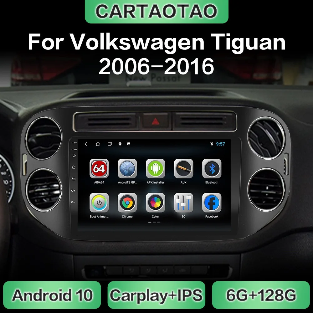 Автомобильный мультимедийный плеер для VW Volkswagen Tiguan 10 0 2006 автомагнитола на