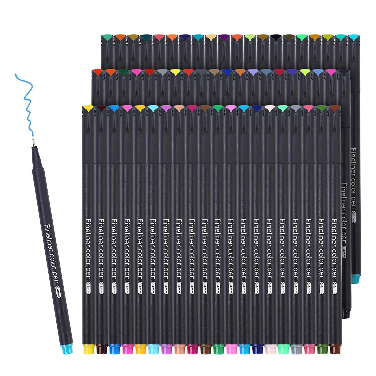60 Colors Journal Planner Pens Lineon Fineliner Perfect Set for Note Calendar Coloring 0.4mm Pen | Канцтовары для офиса и дома
