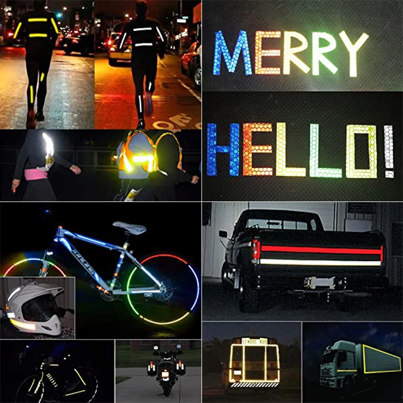 8meter Reflective Tape Fluorescent MTB Stickers Adhesive Waterproof Tape Bike Stickers Bicycle Accessories Glow in the dark 1cm images - 6