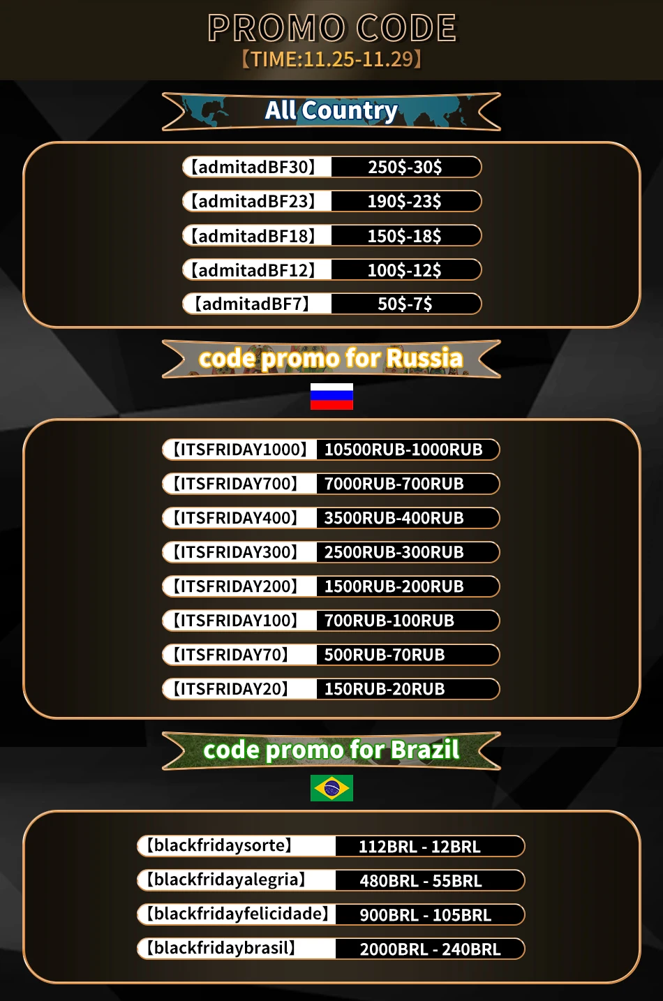 

Глобальный код купона, покупать не нужно, только нужно использовать при оплате других заказов