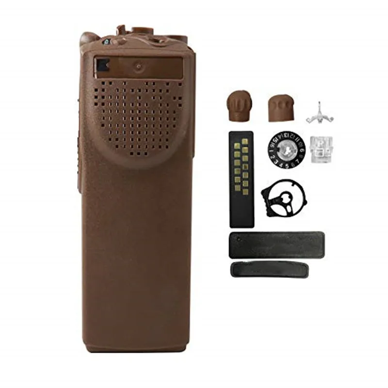 

Brown Walkie Talkie Repair Replacement Housing Kit Front Cover Fit For XTS3000 Model 1 M1 Portable Two-Way Radio