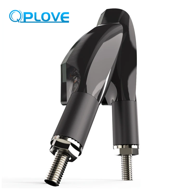 QPLOVE 1 пара мотоцикла Предупреждение льный светильник светодиодный V Форма