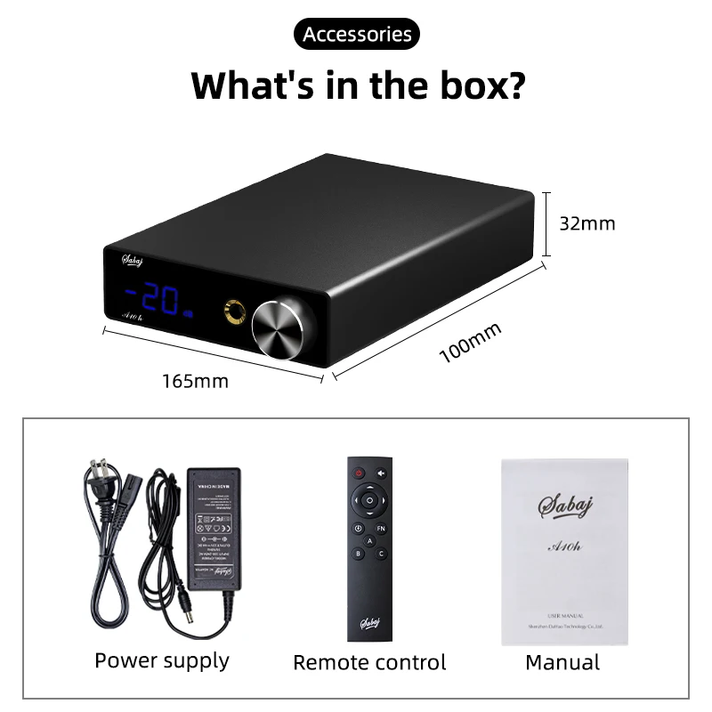 Настольный усилитель для наушников SABAJ A10h низкий уровень шума Предварительный