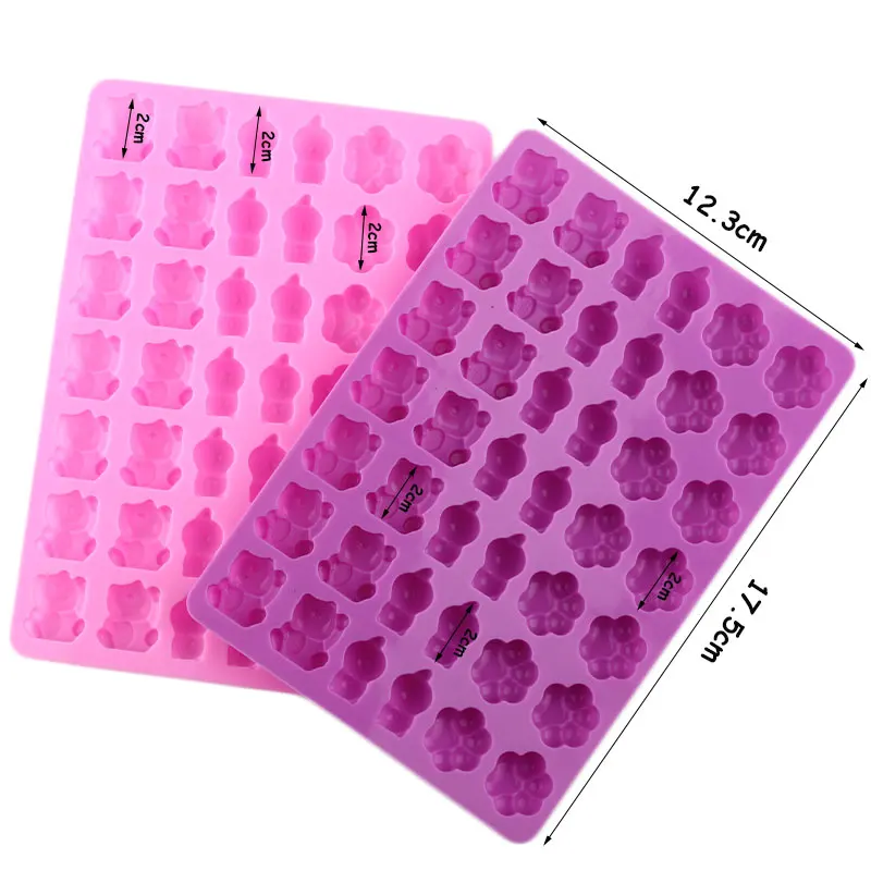 42 полости силиконовые формы в форме мини-панды кота когтя форма для шоколада