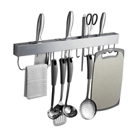 stainless steel kitchen racks for pantry all knives shelf with hook slice soup ladle chopping block holder kitchen accessories