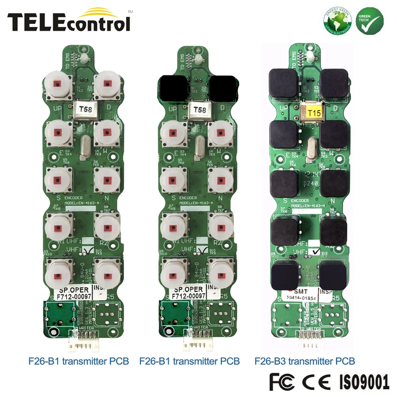 Telecontrol  10 keys industrial  crane  remote control transmitter emitter PCB or CPU Circuit board for F26-B1 F26-B2  F26-B3