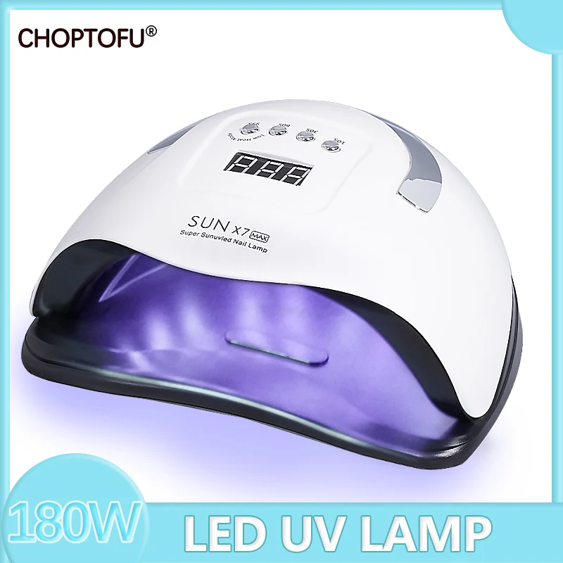

SUN X7Max 180W LED Lamp Nail Lamp 57 LEDs UV Lamp For Curing Gel Polish Nail Dryer Auto Sensor Professional Manicure Tools