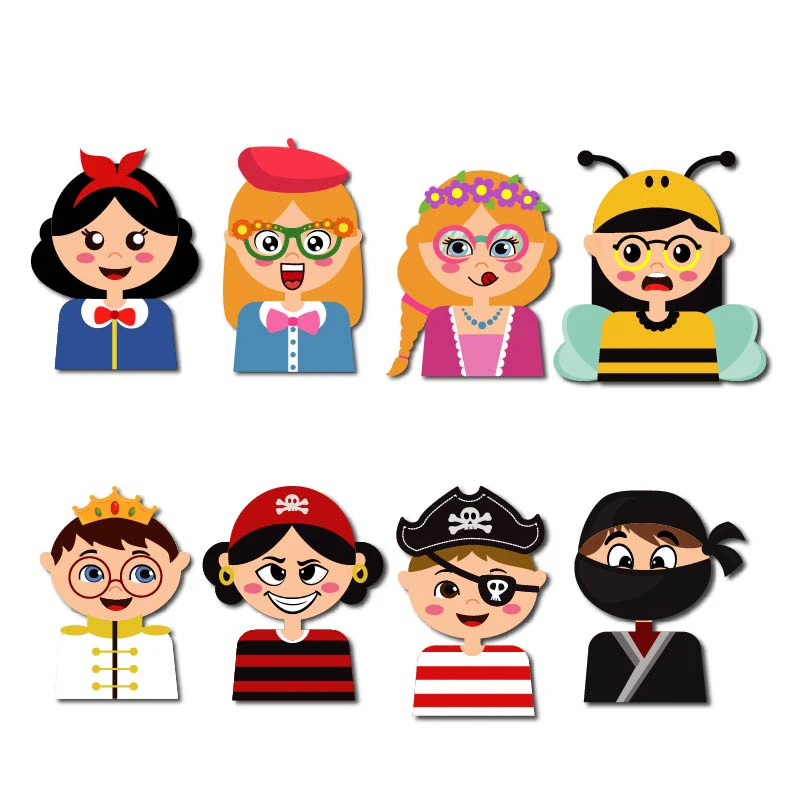 8 шт./компл. забавные головоломки игры принцесса король ролевые многоразовые