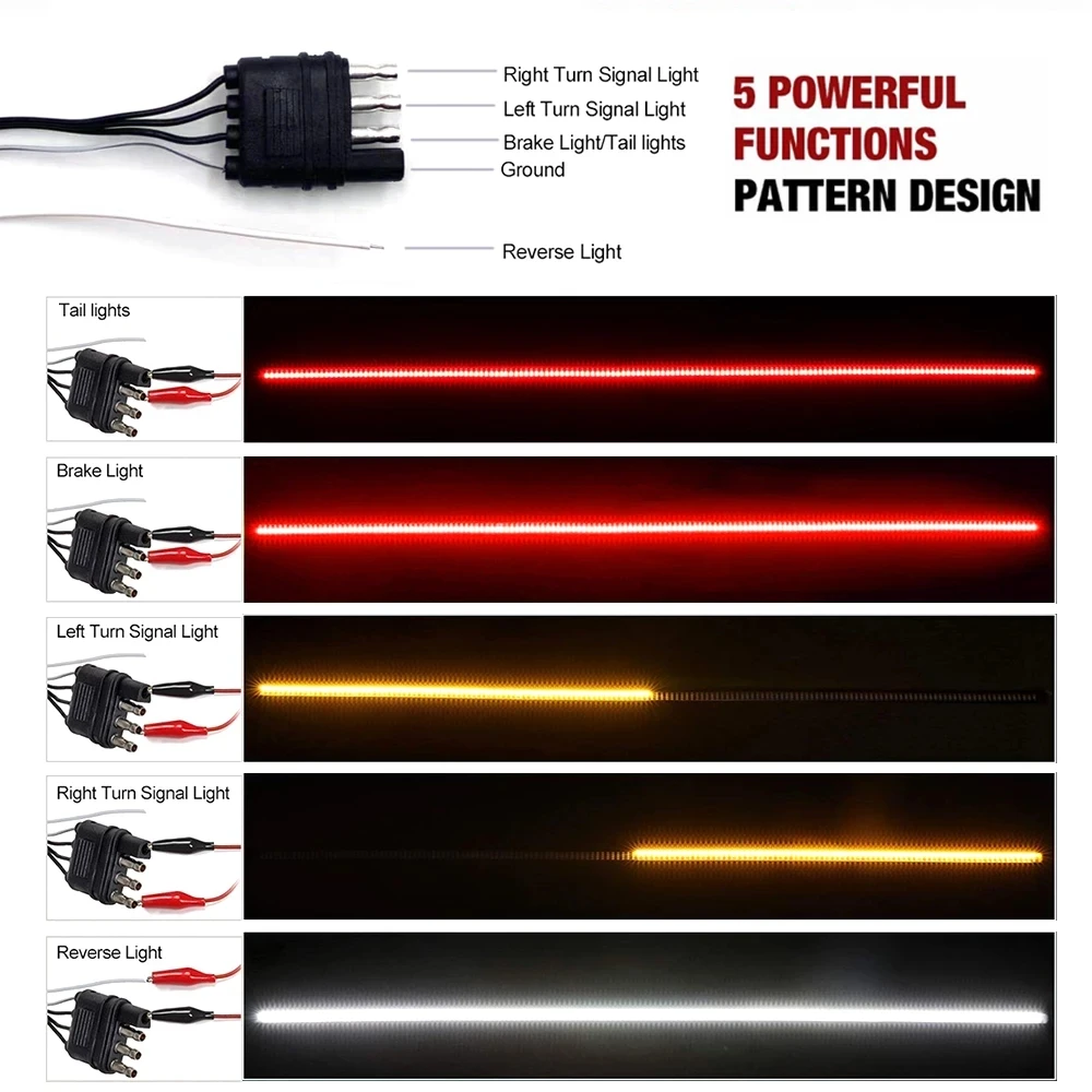 Светодиодная ленсветильник для задних ворот грузовика Niscarda стоп-сигнал тройной