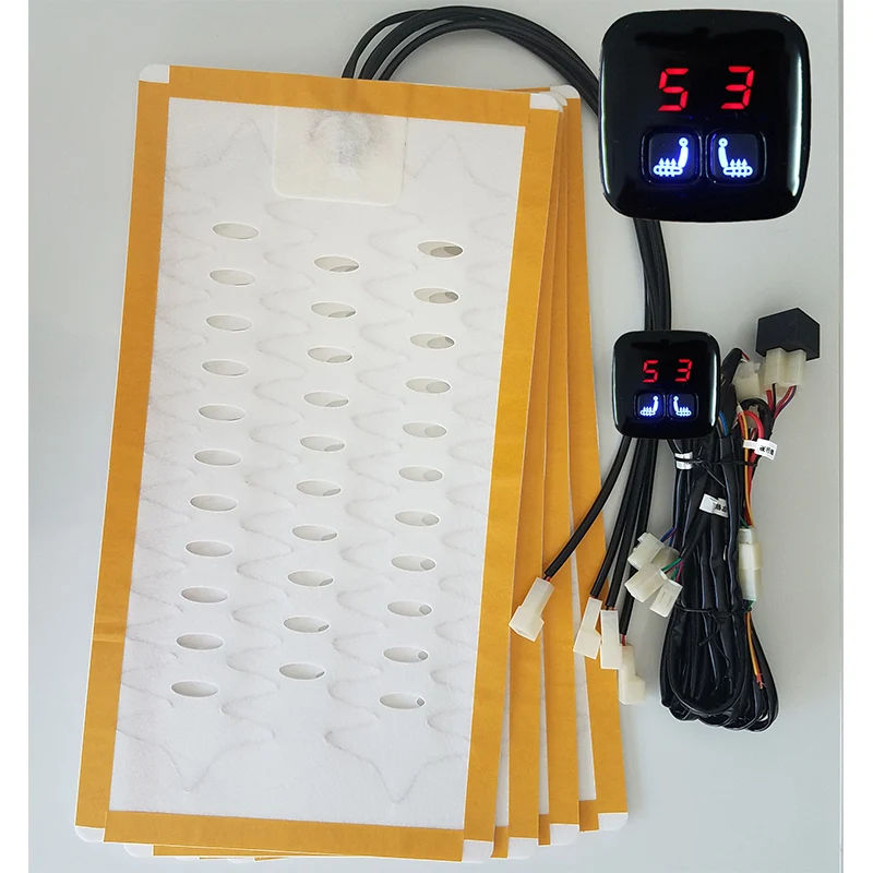 

12v universal alloy wire heated seat is suitable for Mercedes-Benz Toyota Nissan car seat switch kit to keep warm in winter