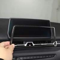 for toyota gr supra a90 2019 2022 car styling carbon fiber car interior navigation decorative frame sticker car accessories
