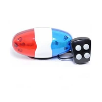 bicycle bell 6 led 4 tone bicycle horn bike call led bike police light electronic loud siren kid accessories bike scooter mtb