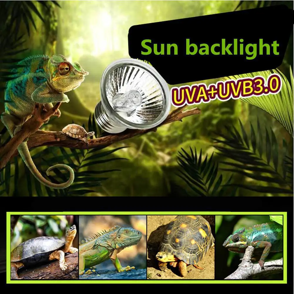 Pet нагревательная лампа UVB солнечный светильник на гусеничном ходу