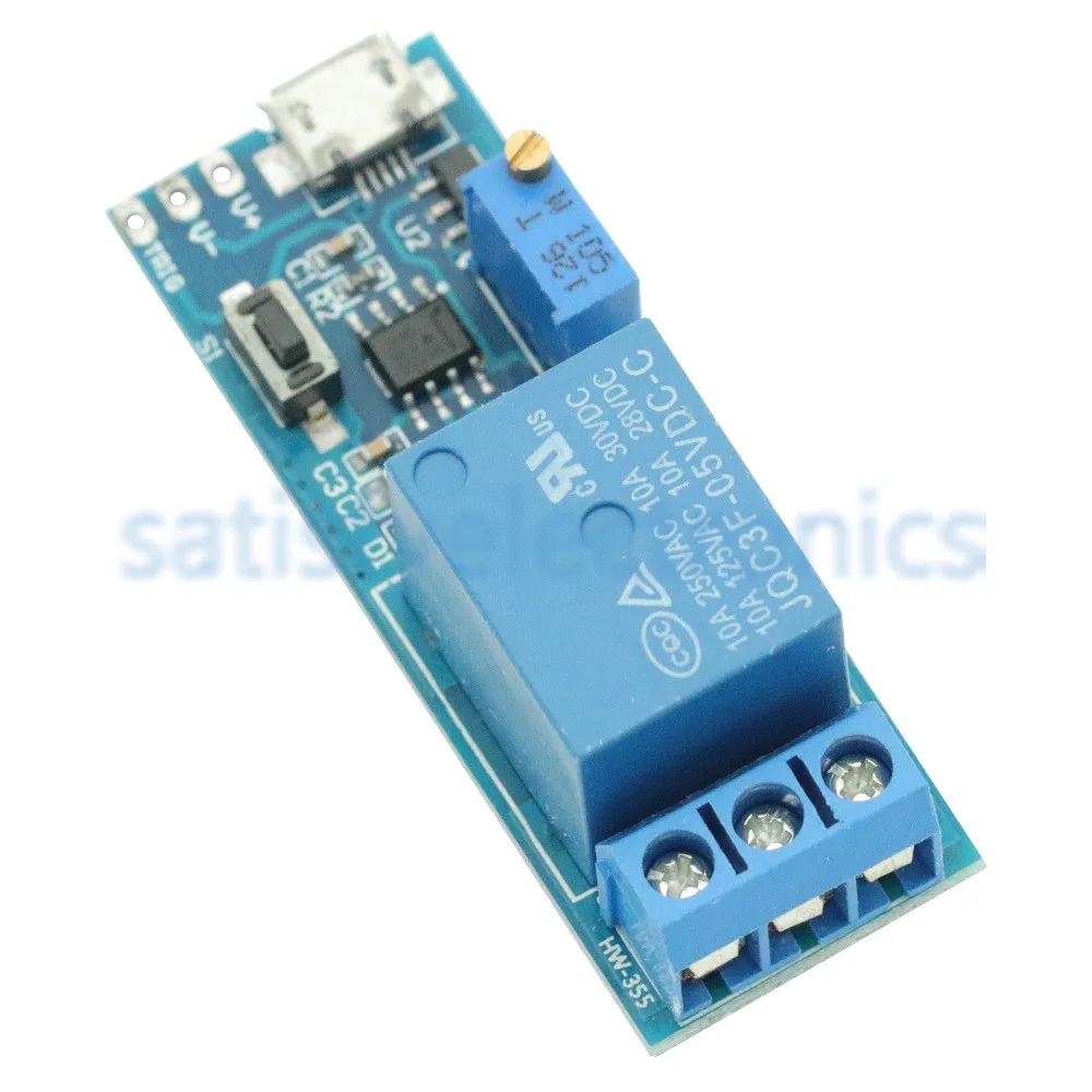 Реле питания Micro USB 5 В ~ 30 в реле управления таймером новый переключатель