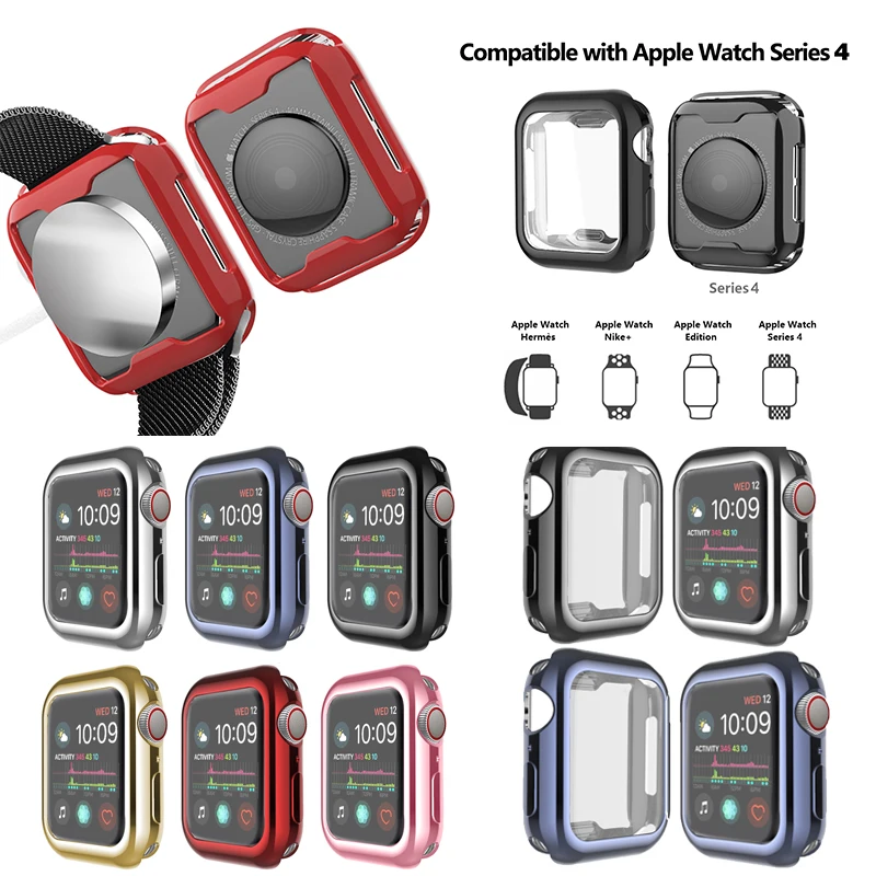 Чехол для Apple Watch Series 5 4 44 мм 40 Полная Универсальная рамка защитный чехол идеальный
