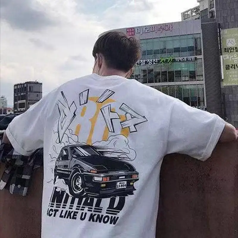 Men T-21 Летняя мужская футболка с короткими рукавами в Корейском стиле с пятиконечными рукавами, трендовая свободная одежда Harajuku в стиле хип-хоп, топы - Цвет: Men T-21