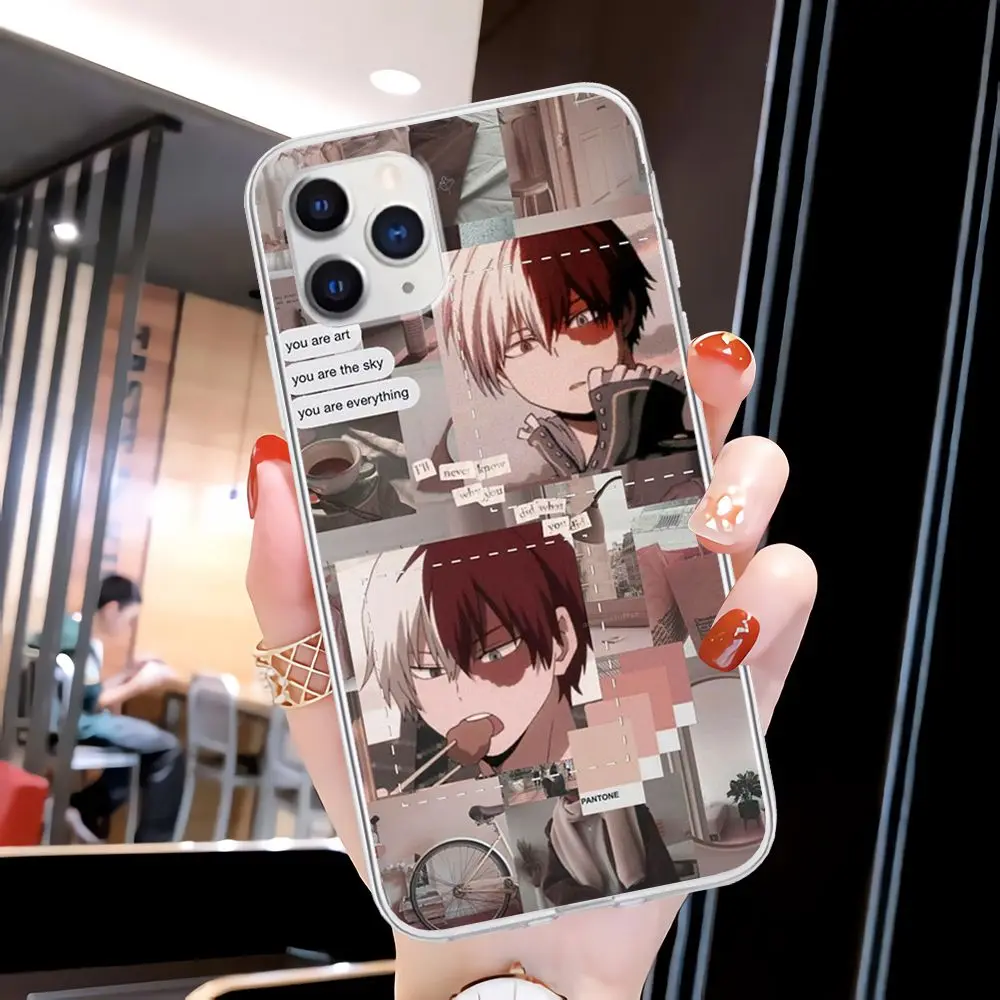 

Shoto Todoroki My Hero Transparent Phone Case For Samsung Galaxy A21S A71 S8 S9 S10 Plus Lite S20 Note 20 Ultra Clear Cover