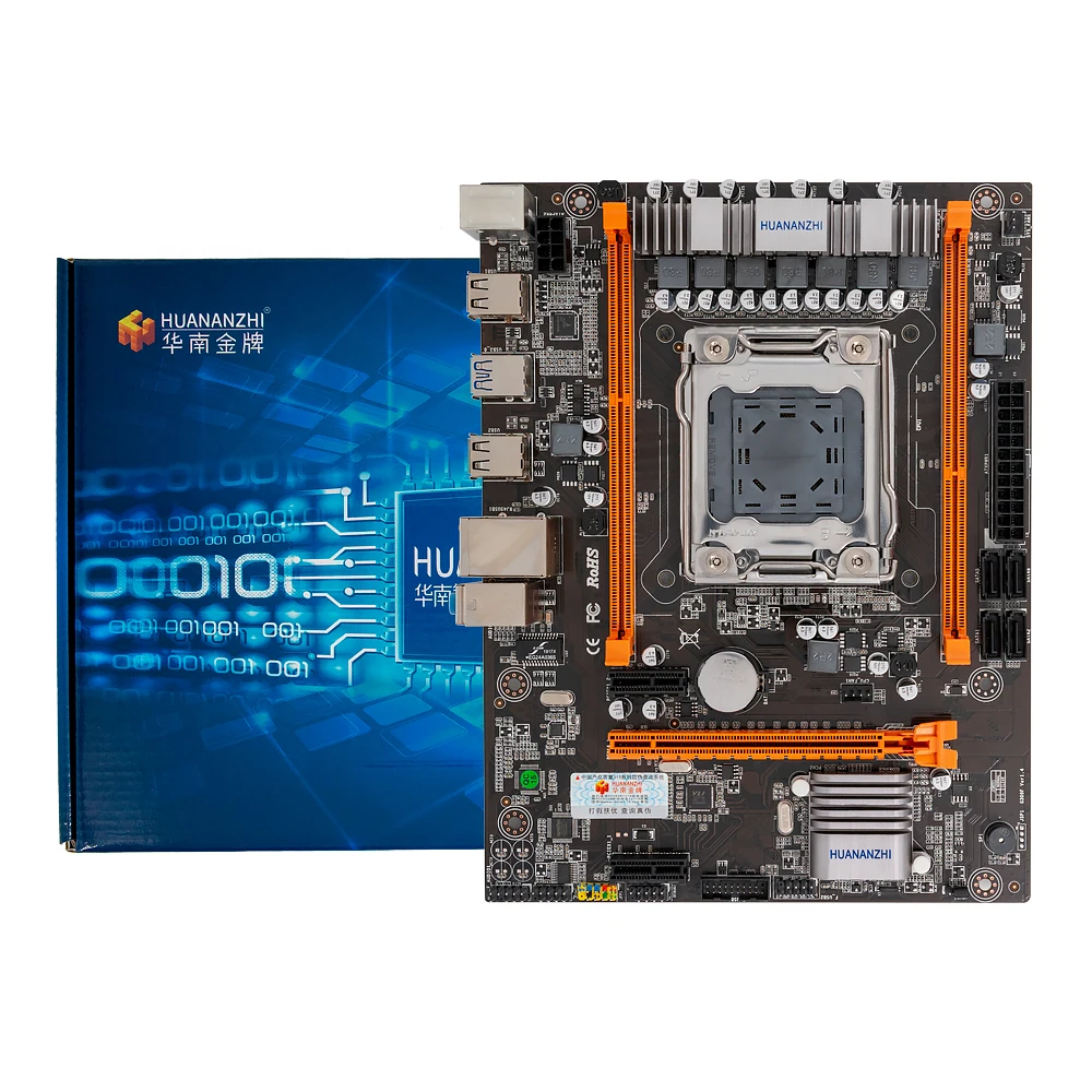 Huanan Zhi X79-4M материнская плата X79 для Intel LGA 2011 E5 2650V2 2660V2 DDR3 1333/1600/1866 МГц 32 Гб SATA2.0 USB2.0 M-ATX материнская плата