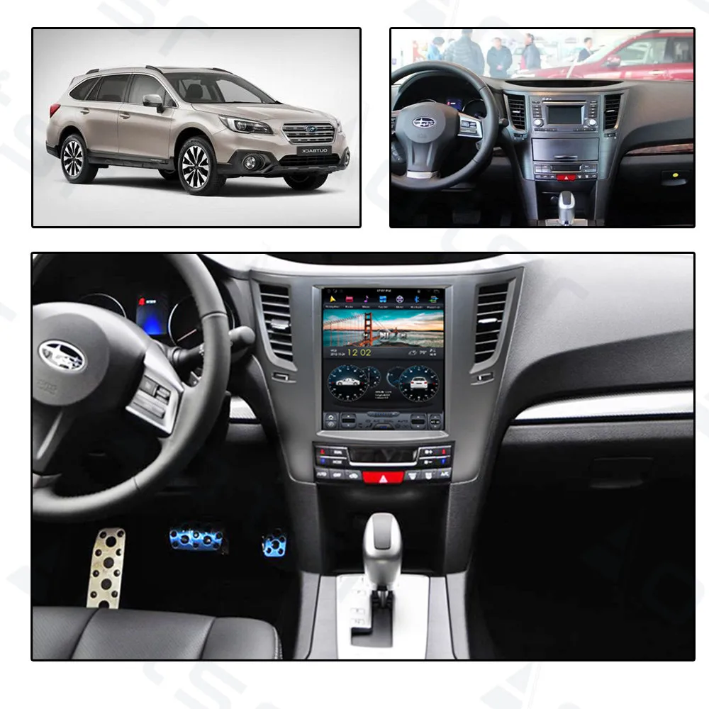 PX6 4 Гб ОЗУ Tesla стиль Android 9,0 Автомобильный gps навигатор для Subaru Legacy Outback 09to14 головное устройство Мультимедиа Радио магнитофон