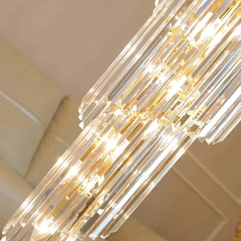 

Luxury modern crystal chandelier for staircase gold/chrome home decoration loft chandeliers lighting fixtures