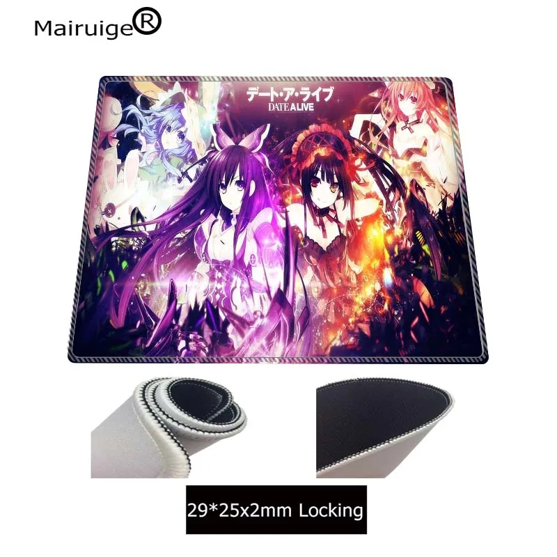 Mairuig 90x40 см XL японский сексуальный аниме большой запирающийся край коврик для мыши игровой коврик для мыши Коврик для девочки друг кошмар Дата живой мультфильм