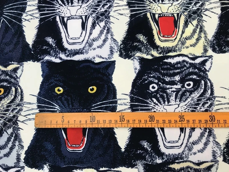 100X145cm многоцветный и леопардовым принтом тигров бежевые эластичные полиэстер