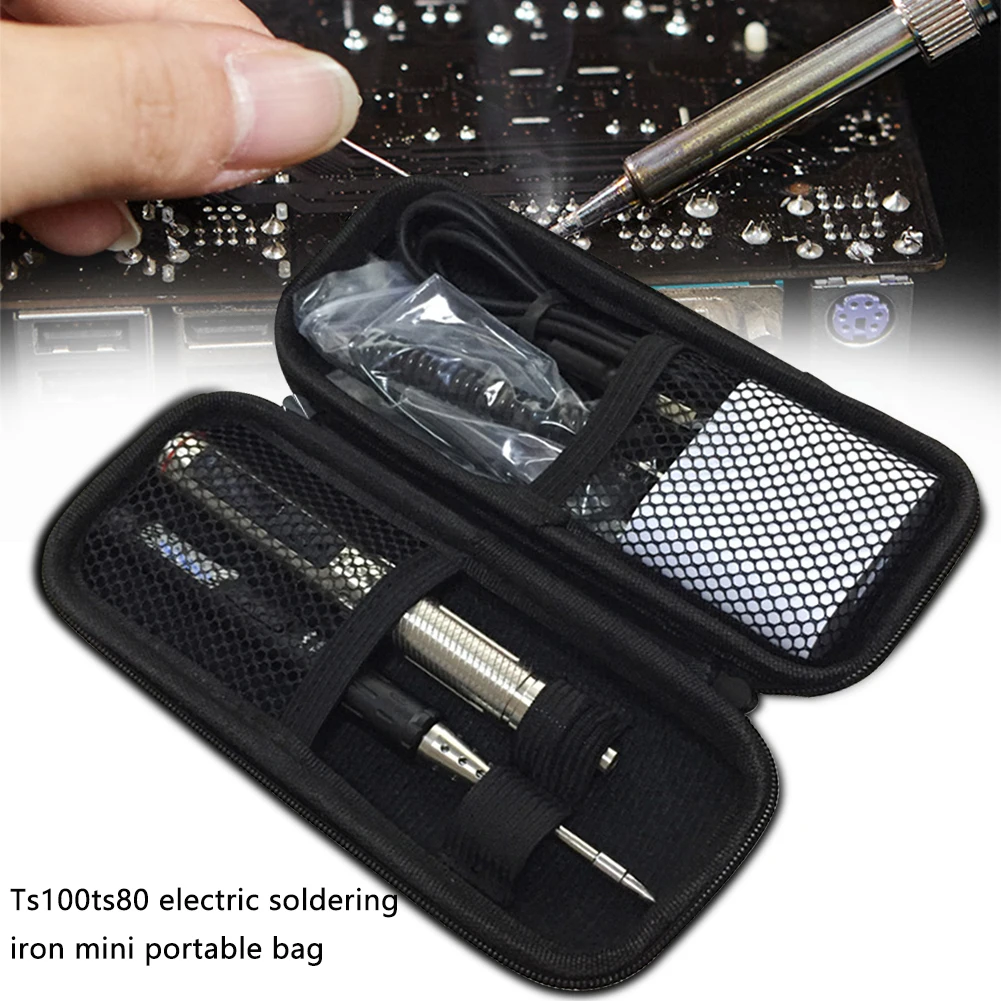 

Practical Soldering Iron Waterproof Organizer Portable Protective Carry Case Zipper Closure EVA Electric Screwdriver Tools Pouch